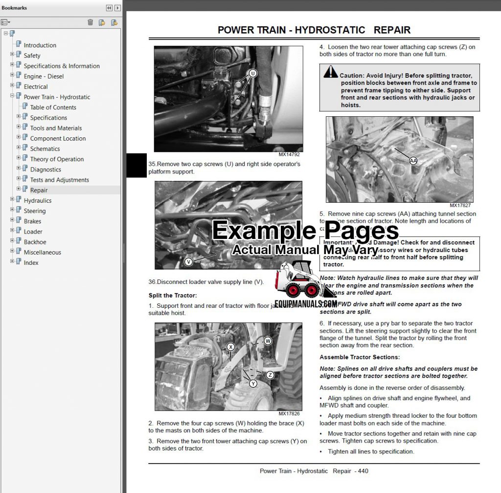 John Deere Service Repair Manual Sample Page PDF